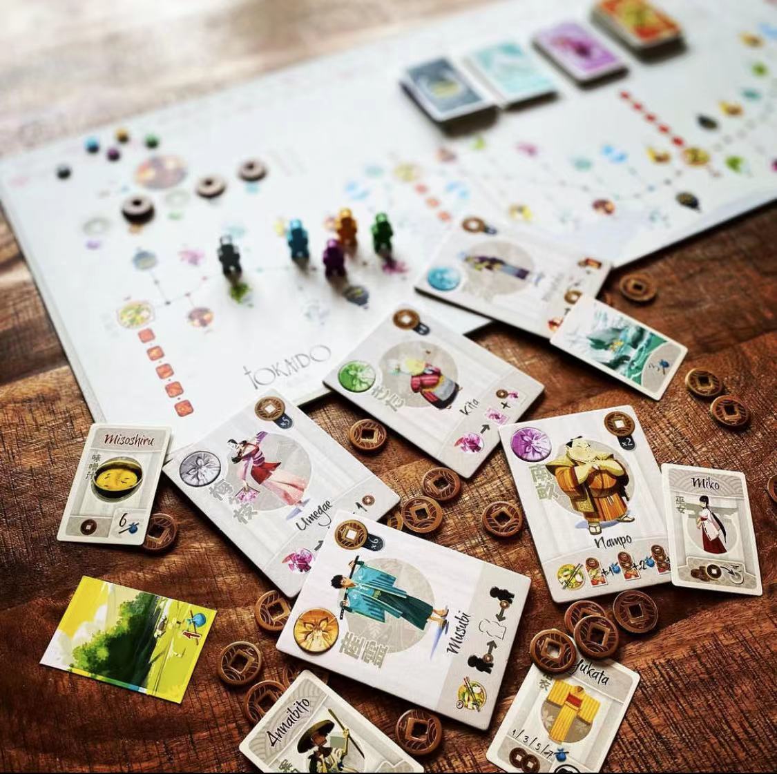 TOKAIDO Base Board Game English Version Family/Party Game Funny Game For Entertainment TOKAIDO Base Board Game English Version Family/Party Game Funny Game For Entertainment